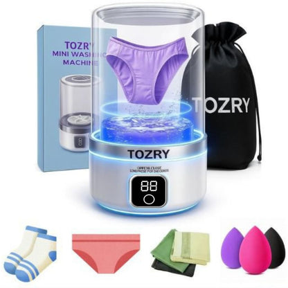 Portable Mini Washing Machine | 360° Deep Cleaning | Rechargeable & Travel Friendly